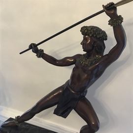 Superb large Polynesian warrior.