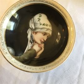 Wonderful German painted compote.