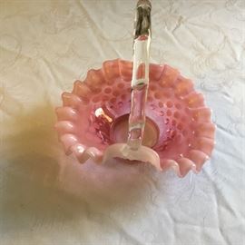 Glass basket.