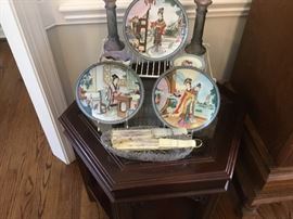 Chines plates, fans, and more.