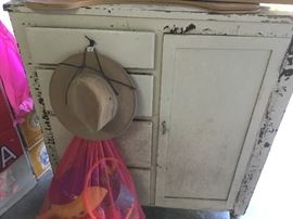 Antique Hoosier cabinet. Needs some love!
