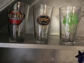 Beer glasses.