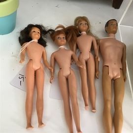 Vintage Barbie and friends.