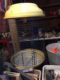 Oversize Bird Cage, Assorted Tools, Galvanize Buckets
