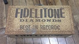 Fidelitone World's Finest Phonograph Needles & Accessories Top of Metal Case