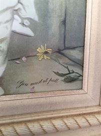 Vintage Victorian Girl with Kittens Print 'You Mustn't Pull'