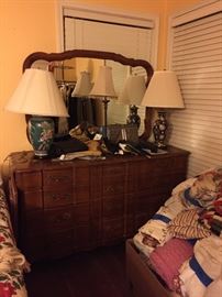 Assorted Linens,  Permacraft Dresser