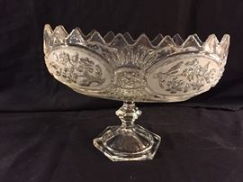 Pedestal Crystal Fruit Bowl
