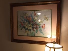 Hand Embroidered Floral Picture