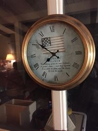 Wall Mount Clock Patriotic