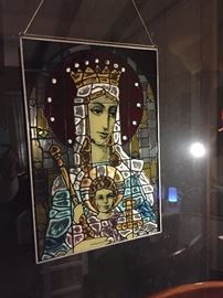 Stained Glass Madonna & Child