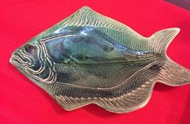 Hand Molded Pottery Fish