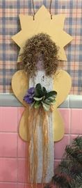 Hand Made Wooden Hanging Angel