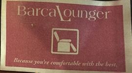 Mission Oak Barca Lounger Recliner Label