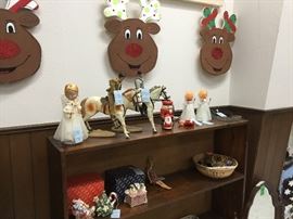 Vintage toys, christmas items
