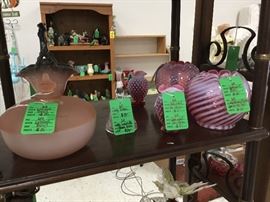 More cranberry glass - Fenton