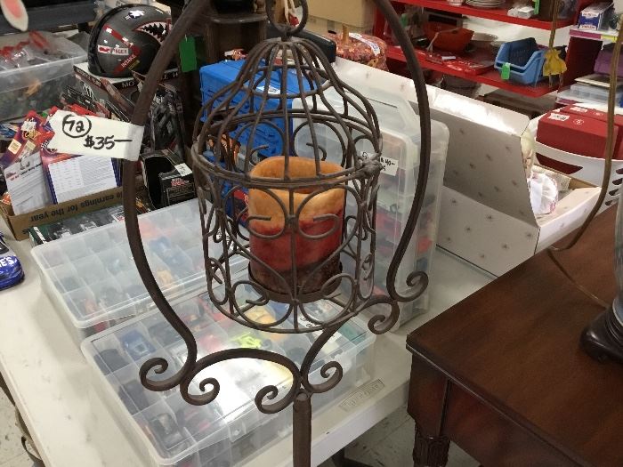 Metal candle stand