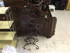 Wrought iron wine rack