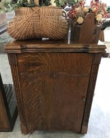 Antique sewing cabinet.