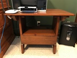 Vintage or antique hand-made side table.