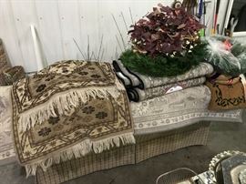 A few of the many rugs and carpets to be found, both new and vintage.