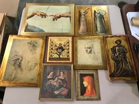 Selection of Florentine-style art.