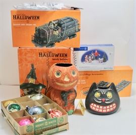 Department 56 Halloween Christmas. Bethany Lowe. Shiny Brite. Vintage Christmas Lights