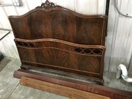 Antique bed, complete.  A few beds at this sale.
