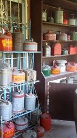 COLLECTION OF GAS CANS