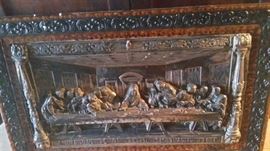 3 DIMENSIONAL METAL WALL PIECE OF LAST SUPPER