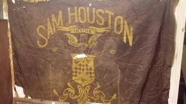 ANTIQUE SAM HOUSTON  FLAG