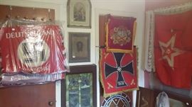 WWII BANNERS...SOVIET RUSSIA NAVAL FLAG