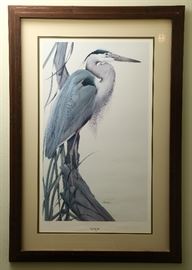 Blue Heron print.