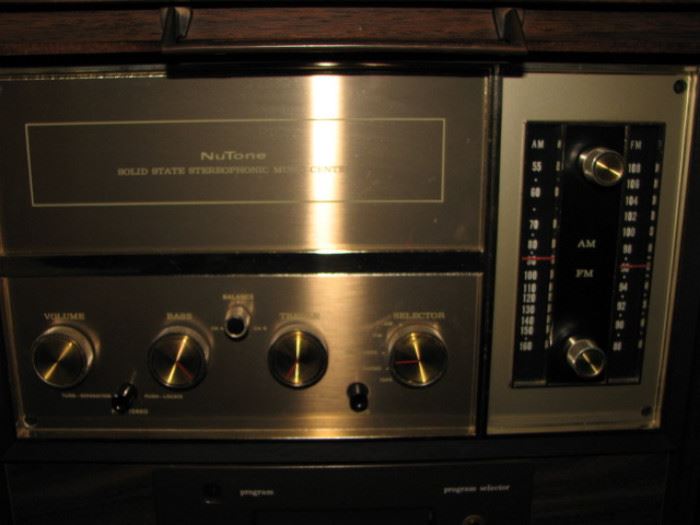 Very Rare - Mid Century Modern Nutone Wall Mounted Stereo System is fully functional