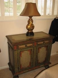 locking chest, Frederick Cooper table lamp