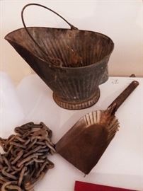 Coal bucket and shovel