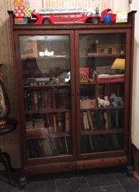 Antique Victorian Empire CLAW FOOT Lockable Bookcase 2 drawer RR1005 https://www.ebay.com/itm/123503477768