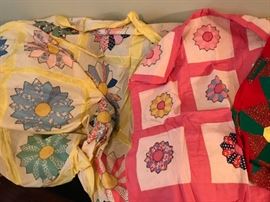 Vintage Quilt Tops- Handmade and mint like