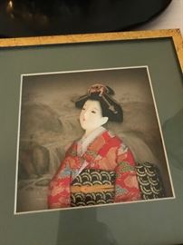Porcelain Woman in Shadowbox