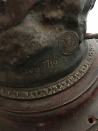 French Foundry Mark on Antique Moreau Lamp