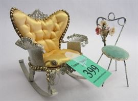 Tin can doll house rocker