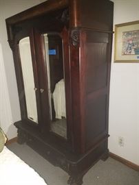 Transitional Empire/Victorian armoire 