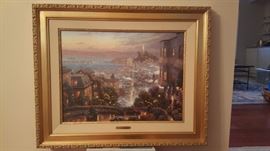 San Francisco, Lombard Street, Thomas Kinkade Gallery Proof
