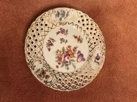 C. T. Floral plate