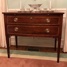 Vintage Baker inlaid server