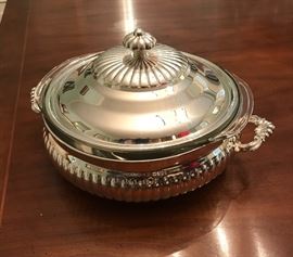 Kent silver plate covered casserole