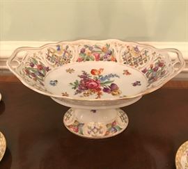 Schumann Bavaria Dresden Floral pedestal dish