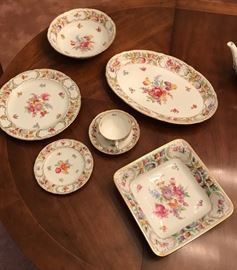 Schumann Empress Dresden Flower, various dinner and serving pieces