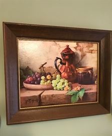"Still Life with Grapes" by Chailloux