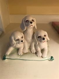 Dogs figurine made in Italy